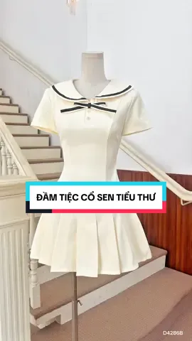Đầm ngắn xếp li xòe cổ peter pan chất cotton-D4286B ✨ ĐẦM TIỆC TIỂU THƯ NGỌT NGÀO dành cho các cô nàng hiện đại đi tiệc siêu xinh 😍✨ #bbstores #bbstorevn #thoitrangnu #dam #damdutiec #vayditiec #trending 