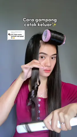 Replying to @Ikadwipuspita Sesimple itu sih, yang penting pake catokan yang platnya licin & halus jadi hasilnya bagus🥰🤗