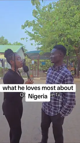 what he loves most about Nigeria.  #queenjulielovetv18 #publicinterview #christmas #christmas #goviral #fyp #foryoupage❤️❤️ #nigeria 