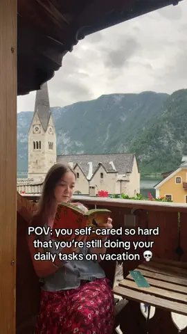 I gotta keep my Finch streak alive 🫣 #finchtok #selfcareapp #SelfCare #finch #productive #motivation #MentalHealth #vacation #austria #hallstatt 