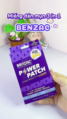 Miếng dán mụn 3in1 nè  #benzac #mụn #reviewskincare #lamdep