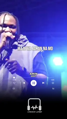 Amin (Lyrics) Qdot 🎶🤲 #amin #lyrics #qdot #qdot_alagbe #lyricsbylateef #fyp #afrobeats #liveperformance #trending #viral #tiktokafrica #naijalyrics #xyzbca #trending #foryou #xyzbca #foryoupage 