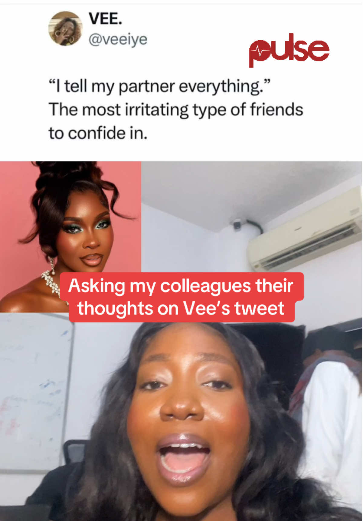 What are your thoughts on Vee’s tweet #pulsenigeria #tiktoknigeria 