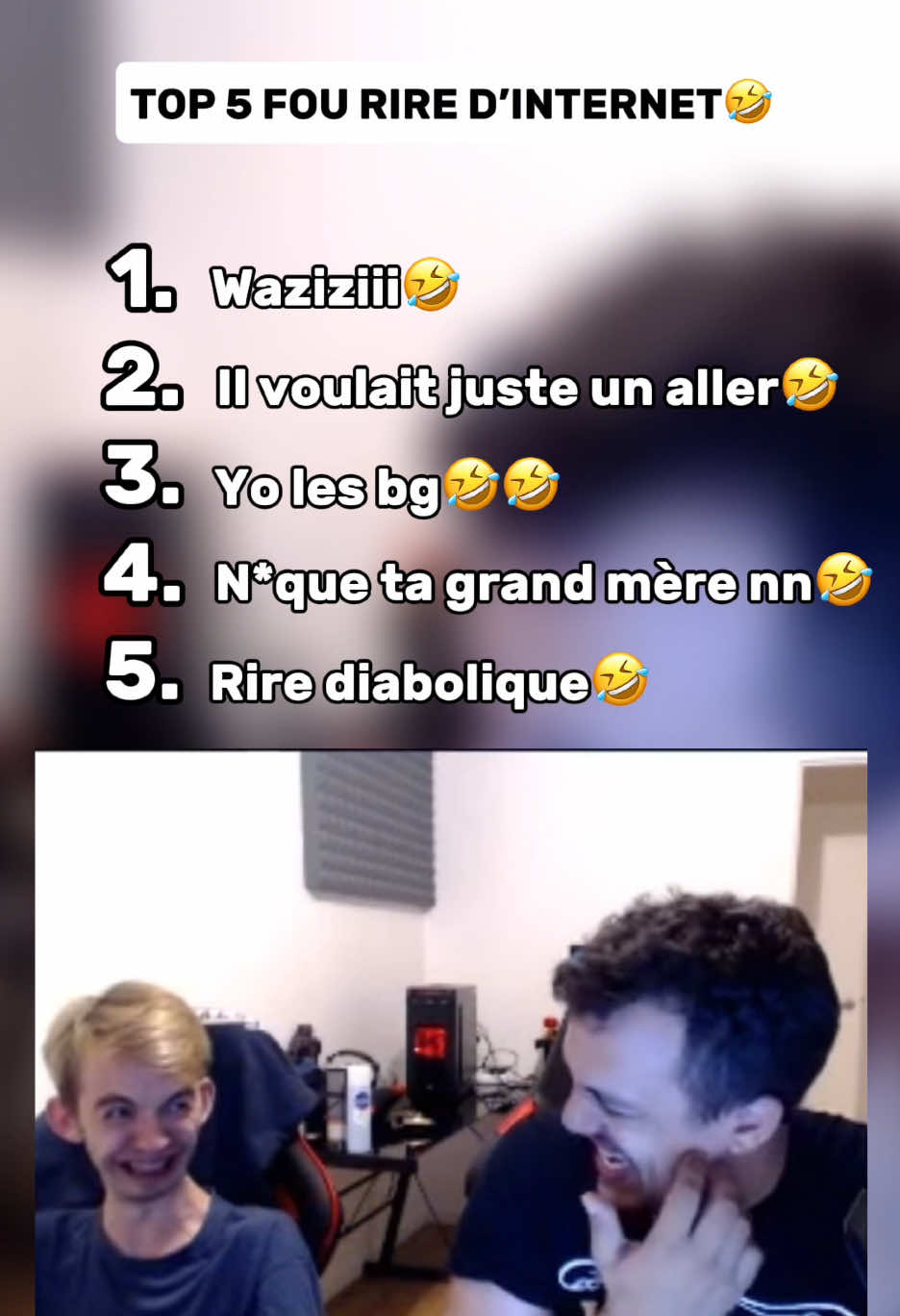 Top 5 fou rire d’internet🤣#lenasituations #gotaga #nicotine #byilhan #amaru #balti #amine #billy #tk78 #kenny #fourire 