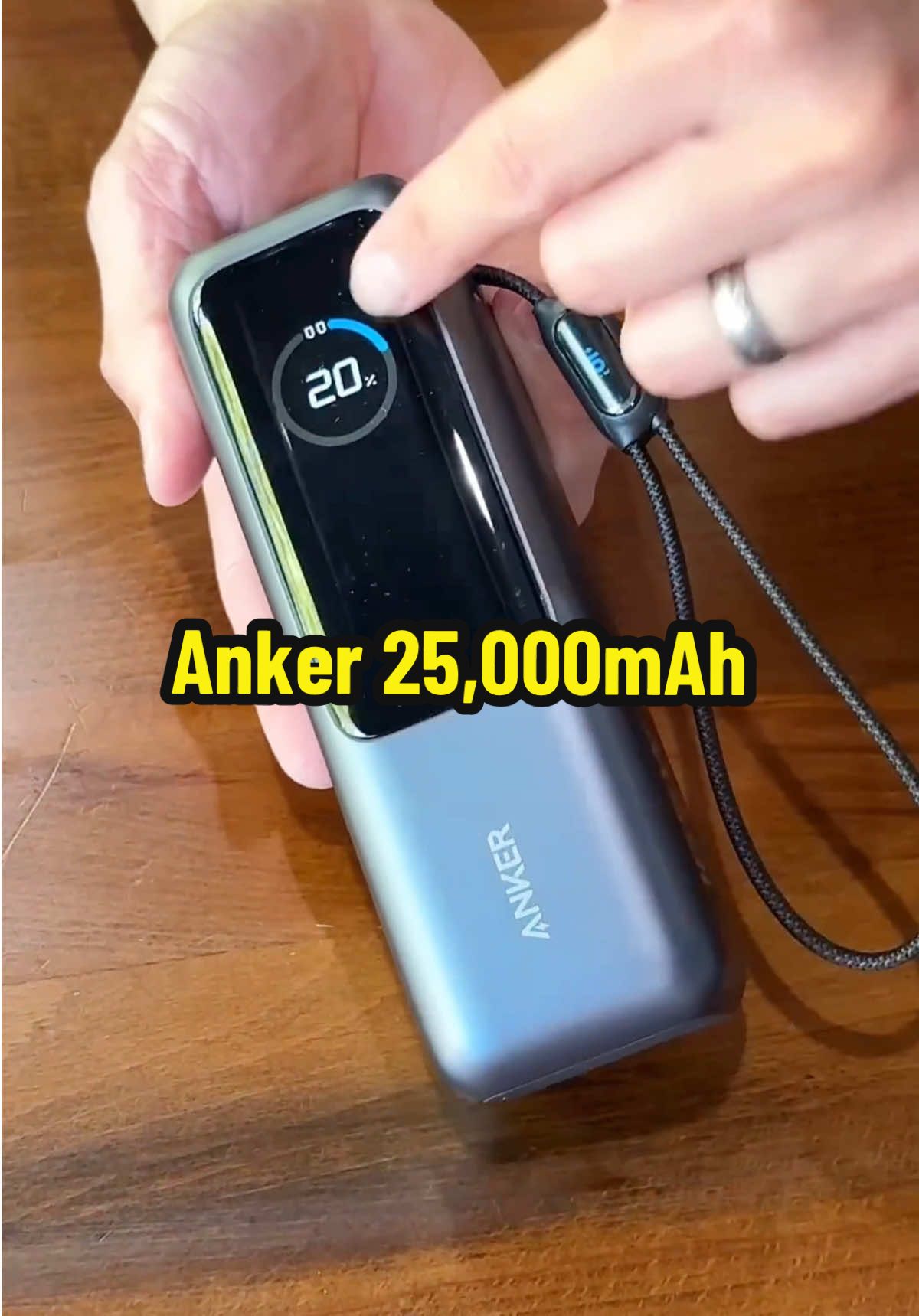 Anker 25,000mAh Laptop Power Bank - 100W Triple USB-C, Built-in Cables, Fast Charging. #anker #ankerpowerbank #powerbank #TikTokShop #TikTokFinds #TrendingProducts #MustHave #TikTokMadeMeBuylt #ShopNow #ViralFinds #BestDeals #HotDeals #OnlineShopping #TikTokShopFinds #ProductReview #ViralProducts #ForYou #FYP #FYPTrending #FYPViral #ForYouPage
