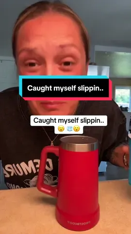 Caught myself slippin! Don’t worry, I corrected myself quickly with the new Stein Buddy from @Frost Buddy! #frostbuddy #frostbuddystein #stein #cup #cups #insulatedcup #drinks 