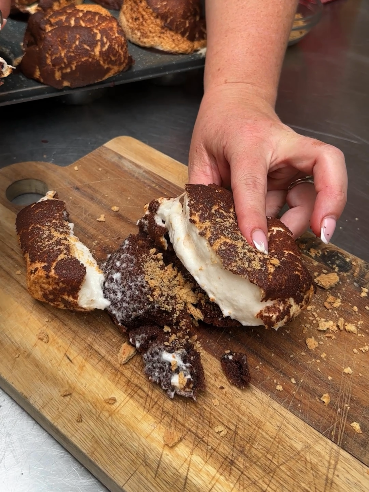 Chocolate Marshmallow Muffins! The fudgy muffin your cravings deserve 🥐❤️ #fyp#usa🇺🇸#marshmallow#muffins