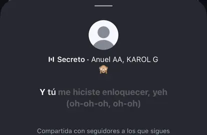 Y nadie nunca lo va a saber que tú er’e mi mujerrrrr😩🙈😍#secret #anuelaa #paradedicar #fypシ゚ 