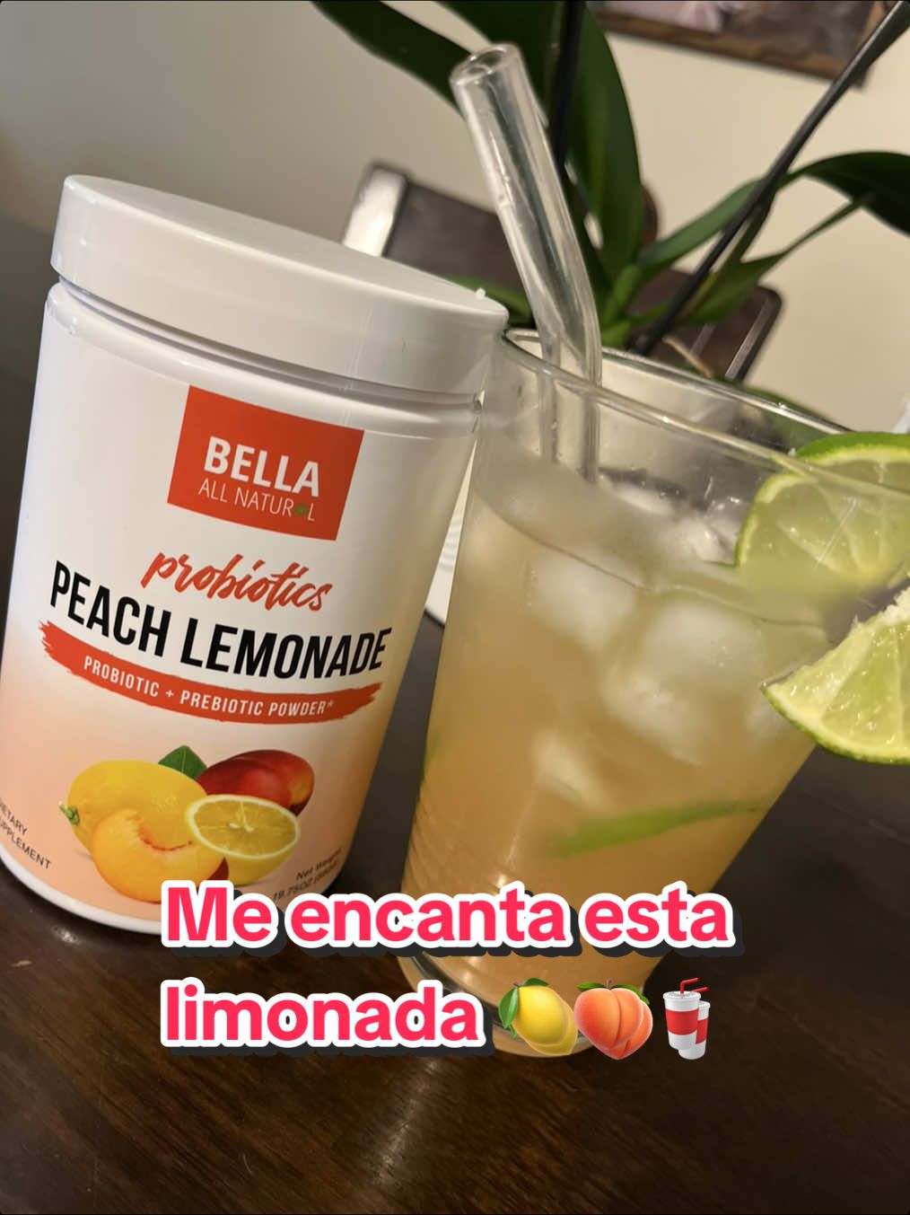 Limonada de peach realmente deliciosa 😋🍑🍋 #limonada#peachlemonade #bellaallnatural#probioticos #refrescante #ayudaconlaperdidadepeso #verano#Summer#bienestar #salud#jessicacorn16 #tiktokshop 