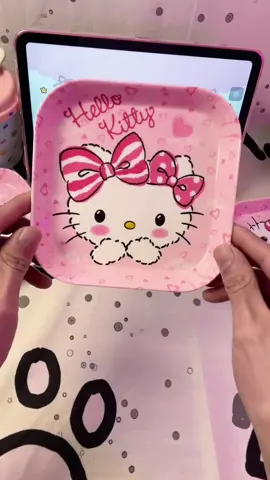Đĩa và bát hellokitty nè #hellokitty #ilovetiktok #fyp #đĩa #bát #xhtiktok #cook #dethuong 