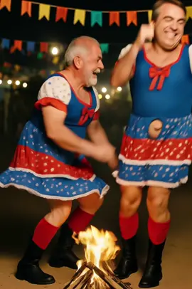 Festa junina em Brasília com Lula e Bolsonaro #ia #festajunina #lula #bolsonaro 