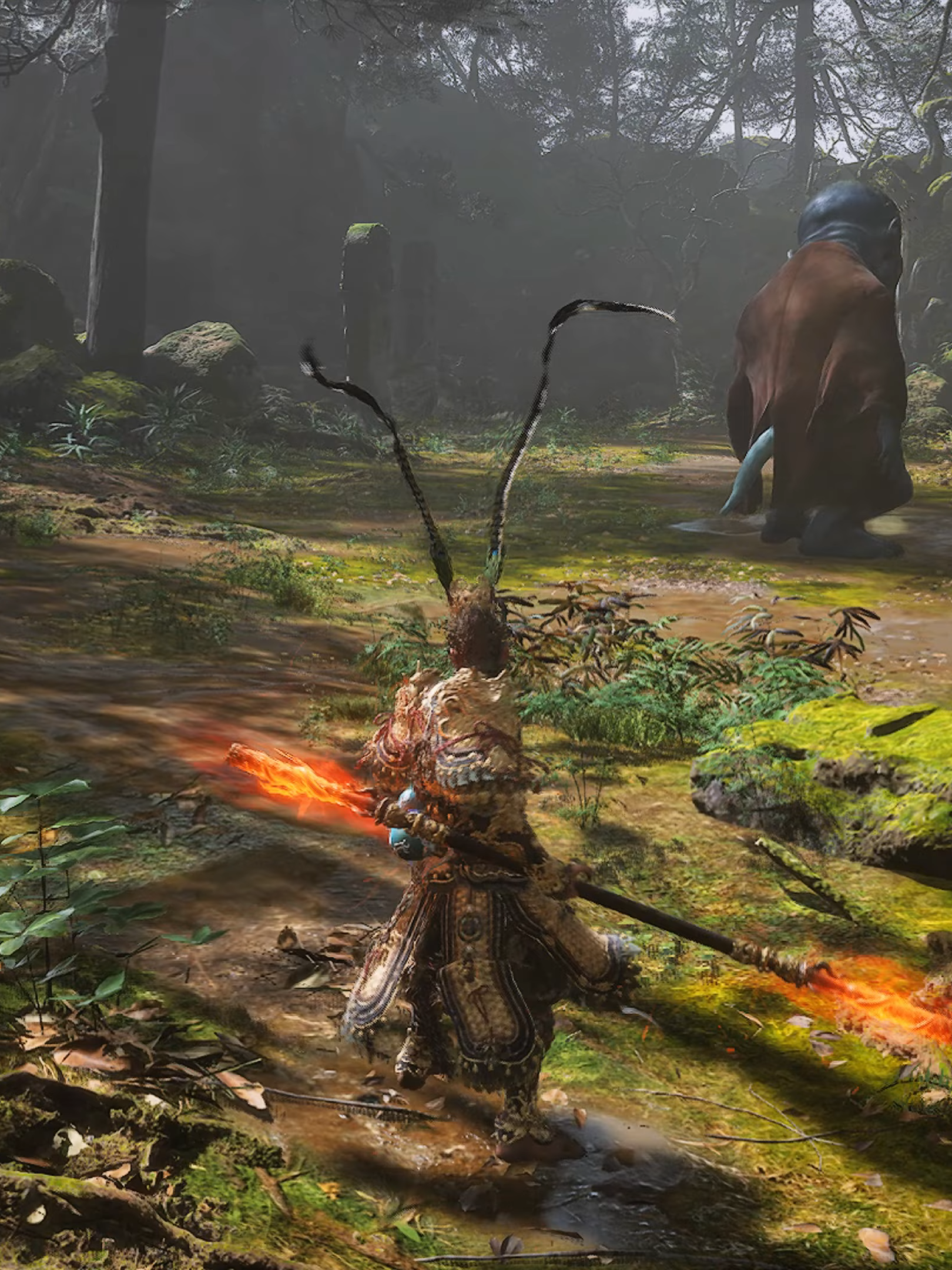 Black Myth Wukong - Wandering Wight Boss Fight #blackmythwukong #gaming #sunwukong #ps5 #ps5games #gamers
