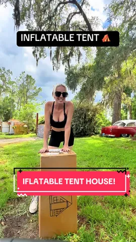 This just brought camping to a new level!! #InflatableTentHouse #InflatableTent #Camping #Outdoors #Easy #Waterproof @SENLEETO 