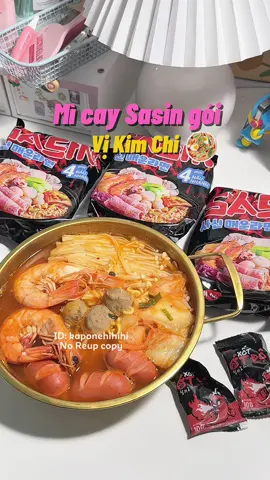 Nấu mì cay Sasin tại gia✅🥘🧑‍🍳🤤#kaporeview #review #unboxing #micay #micay7capdo #micaysasin #doan 