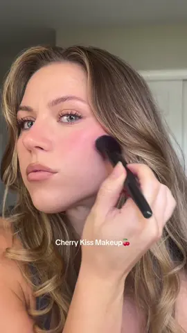 Cherry flushed makeup look ☺️ happy Friday!!   Using:  @BASMA Beauty foundation stick and cream blush in ‘Cherry Red’  @Tower 28 Beauty concealer @beaubble lip contour wand  @ILIA Beauty mascara  @Diorbeauty lip oil in ‘Cherry’  @makeupbymario Ethereal eyeshadow palette  #grwm #creamblush #contour #lipcombo 