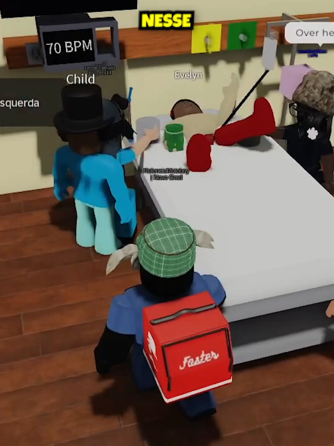CUIDAR DE UM HOSPITAL NO ROBLOX  #stevez #robloxgames #robloxgamestoplay