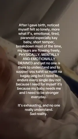 Sad reality. #postpartum 