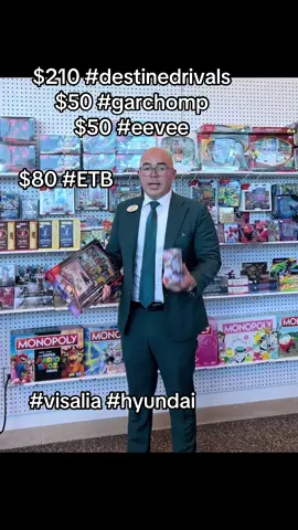 #pokemoncards #pokemontiktok #pokemontcg #etb #tulare #visalia #hanford #hyundai #selma #fresno #cardcollector #destinedrivals #garchomp #eevee #psyduck 
