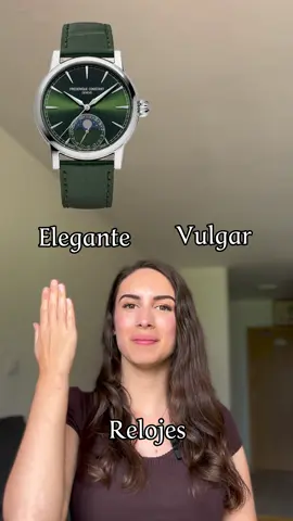 Elegante VS vulgar edición relojes ⌚️#elegancia #eleganciaconmaeva 