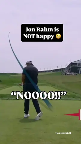 Oakmont is bringing out the frustrations 🫣 #golf #jonrahm #USOpen #frustration 