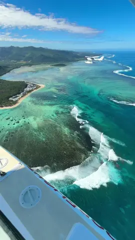 Under water waterfall, Mauritius  