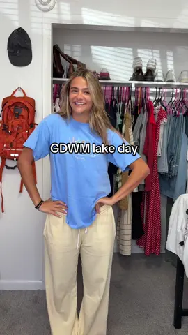 Get dressed with me for a lake day #lakeday #lakedayootd #lakedip #lakechelan #idaho #getreadywithme #grwmstorytime #gdwm #christiantiktok #jorts #longjorts #fyp 