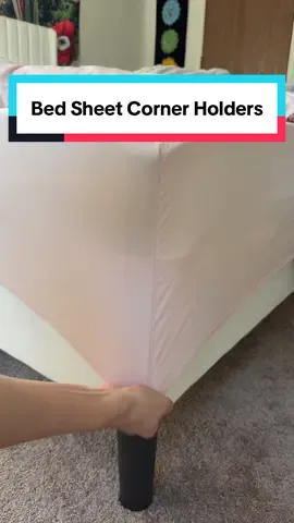 If your sheets get out of place, you need these sheet holders🛏️🔒 #homefinds #bedroom 