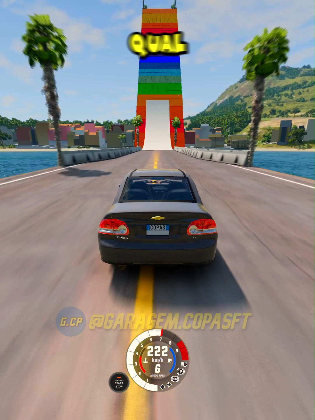 Qual carro vai conseguir chegar no topo?#beamngdrive #beamng #beamngcrashes #simulação