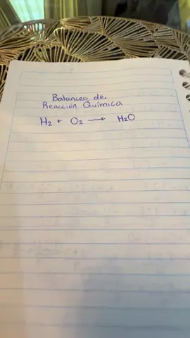 Balance de Reacción Química #quimica #reacción 