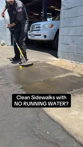 Before and After Sidewalk Cleaning! I had to clean this concrete with “no running water” which turned out to be a pain. Regardless, the sidewalks got cleaned! #cleaning #sidewalk #cleanfloor #cleanhouse #work 