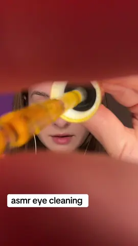 ASMR eye cleaning #asmrsounds #asmrrelax #asmrcleansing #asmr #asmrtriggers #asmrtiktoksvideo 