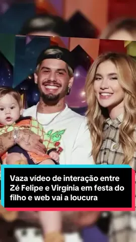 Vaza vídeo de interação entre Virgínia e Zé Felipe no mêsversário do seu filho mais novo (José Leonardo). #virgínia #virginiaezefelipe #zefelipe #zefelipeevirginia #mariaalice #mariaflor #reconciliação #fofocas #fofocadosfamosos #fofocalizando 