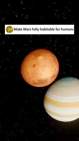 What if we turned Mars into a livable planet? #fyp #simulator #collision #universesandbox2 #solarsystem #universe #space 