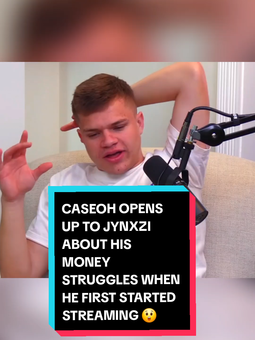 CASEOH Explains To JYNXZI About His Money STRUGGLES When He First Started Streaming 😲 👀 #jynxziclips #caseoh #podcasts #caseohclips 