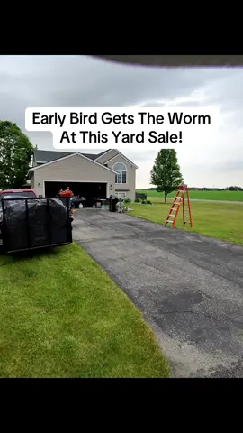 Would you have been persistent even though he wasn’t ready yet? #yardsale #yardsalefinds #garagesale #garagesalefinds #reselling 