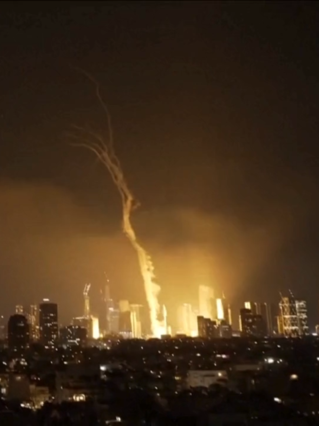 IRAN STRIKES BACK BREAKING: Iran launched retaliatory airstrikes at Israel on Friday night, with explosions heard in Tel Aviv and Jerusalem, the country's two biggest cities, following Israel's biggest-ever military strike against its longstanding enemy. Air raid sirens sounded across Israel as authorities urged the public to take shelter. Missiles were seen over Tel Aviv's skyline, with the military saying Iran had fired two salvos.  Iran previously said that Israel's deadly strikes on its military and nuclear facilities on Friday were a 