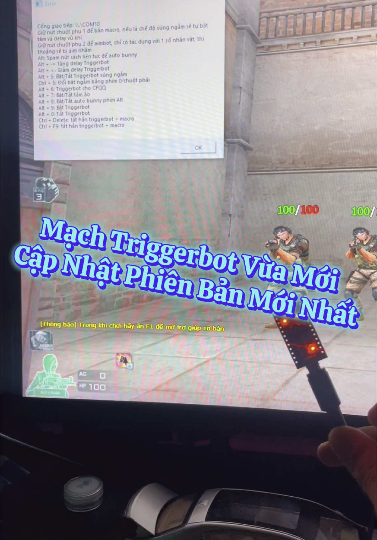 Vừa mới updet Triggerbot nhiều tính năng mới #KZKING #triggerbot #crossfire #dotkich 