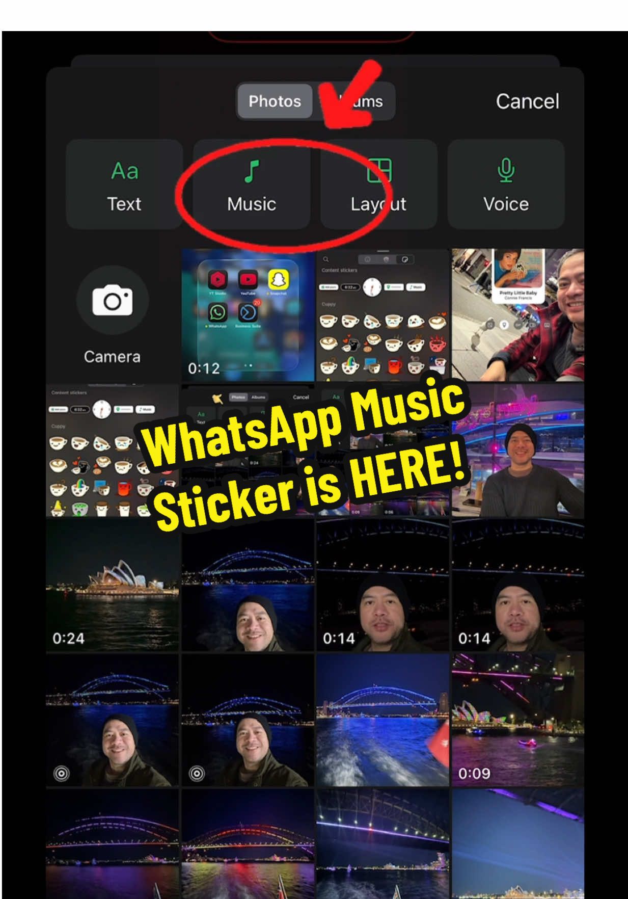 WhatsApp Music Sticker is HERE! Just Like Instagram Stories! 📱✨