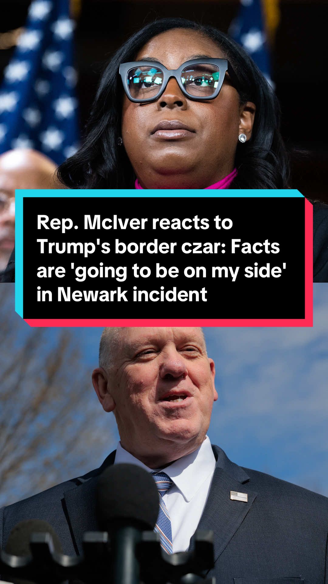 Rep. LaMonica McIver, D-N.J., joined @Ari Melber 📺 🎤 on “The Beat” after being indicted on federal charges stemming from a confrontation with law enforcement at an ICE facility in Newark. She responded to comments made by Trump's border czar, Tom Homan, on the case: 
