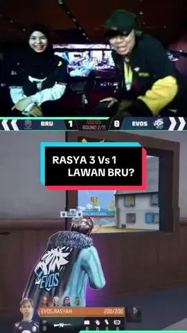 Momen Rasya 3 Vs 1 lawan BRU 😱🥶🔥 Gass kita jajanin!! #ffwssea2025 
