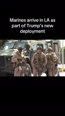Marines appeared to make their first detention of a person in LA, after President Trump deployed them to the city to protect federal buildings and ICE agents. Military officials said the marines can temporarily detain individuals and pass them on to civilian law enforcement. NBC News’ Liz Kreutz reports.
