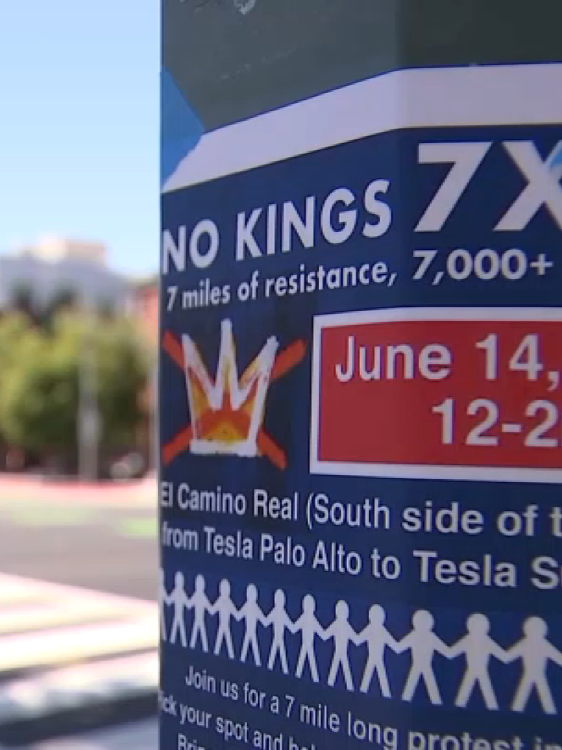 At one Bay Area “No Kings” protest Saturday, organizers hope to set up a seven-mile human chain stretching from Sunnyvale to Palo Alto along El Camino Real.