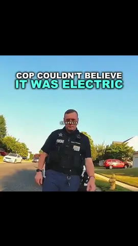 Even the Cop Couldn't Believe It Was Electric #copsoftiktok #policeofficer #cops #policeoftiktok #court #bodycam