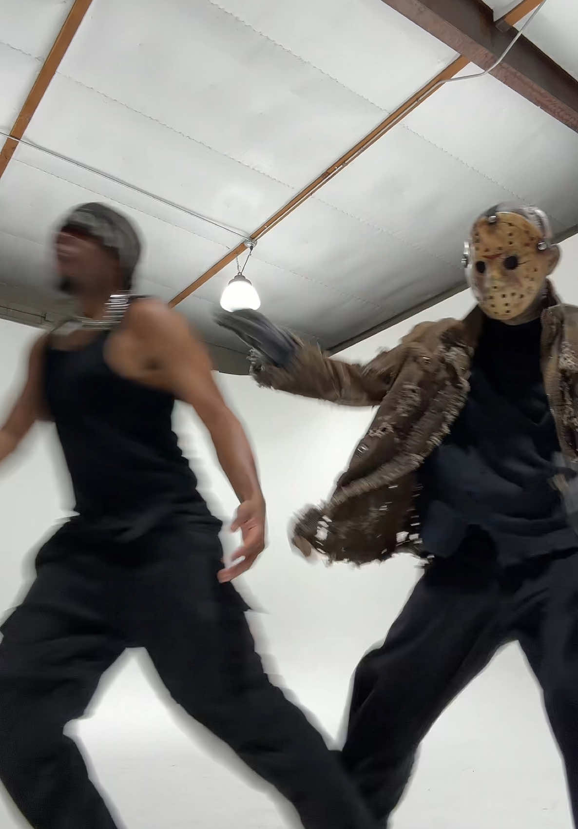 Real homies on Friday the 13th be like.. 💀 w/ @Chazz  #jasonvoorhees #jasonvoorheezy #fridaythe13th #cosplay #jasonuniverse #BookTok #maskeddancer #tiktokdance #fyp #fypシ #trending 
