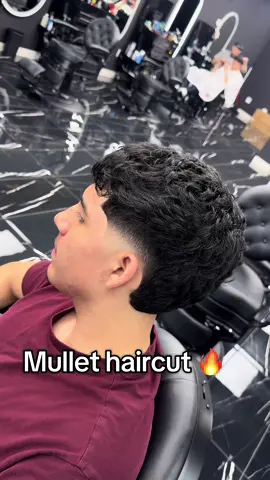 Burst fade mullet haircut 🔥☀️ #chicagobarber #mullet #burstfade #jrcutzs 