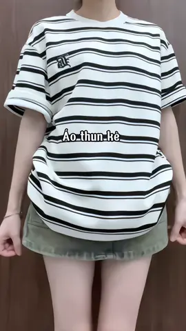 Áo thun kẻ #review #reviewquanao #aothunke #outfit #thoitrang #phoidoxinh #xuhuong 