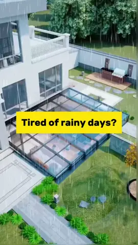 Tired of rainy days🌧️? This product have got you covered! #sunroom #tinyhouse #greenhouse #backyard #perfabhouse #garden #terrace #yard #patio #balconydesign #homedecor #Uk #Canada #USA #singaporean #europe #Outdoors #cover #Australia #foryou #fyp 