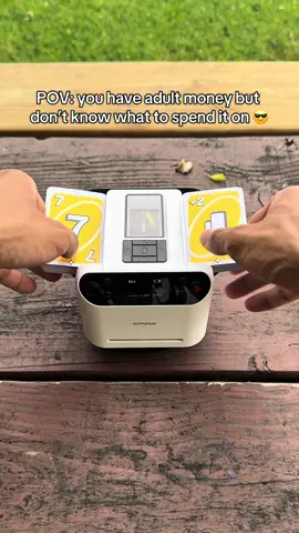 Spend your adult money! 💳 #shuffler #dealer #cardshuffler #cardgames #poker #GameNight #cooltech 