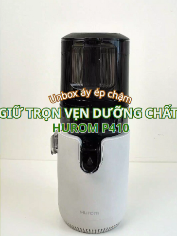 Đập hộp một chiếc máy ép chậm giữ được hoàn toàn dưỡng chất thực phẩm. Giữa hàng loạt máy ép chậm trên thị trường hiện nay không phải dòng nào cũng thật sự giữ được trọn vẹn dưỡng chất tự nhiên từ rau củ và trái cây. Nhưng máy ép chậm P410 thì khác #hurom #suckhoe #huromvietnam #fyp #huromvietnamofficial #mayepchamp410 #p410 #huromp410