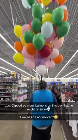 Is that Russell!? #prank #balloon #balloonprank #up #walmart #fypシ #fyp #foryoupage #carl #foryou #russell #viral #harmlessprank @Walmart 